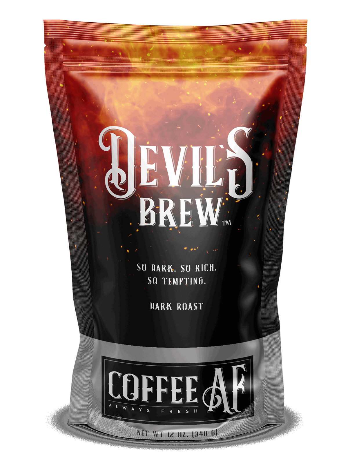 Dark Roast freshly blended coffee, smooth, robust, and full-bodied.
